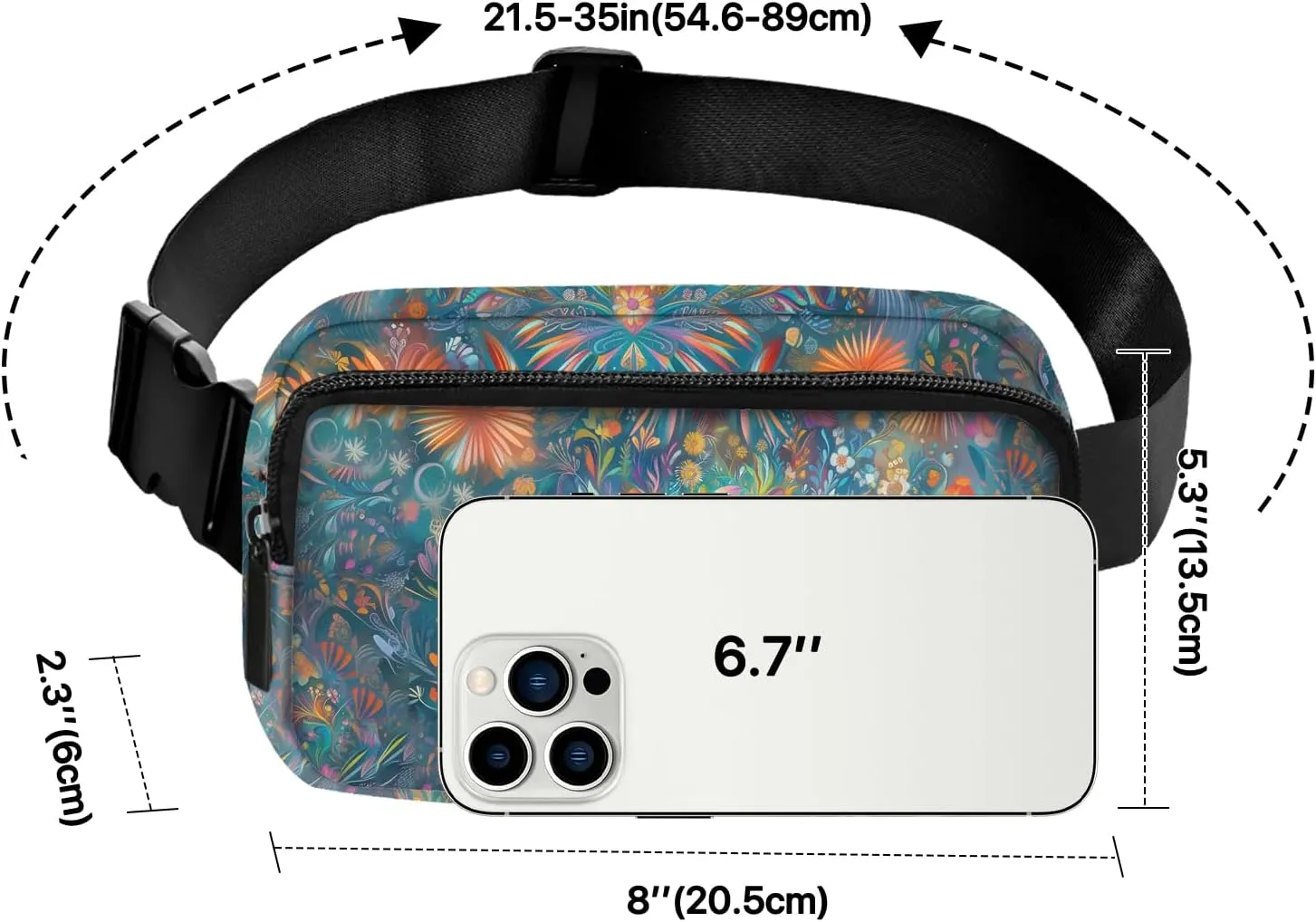 Cat Fanny Pack for Women Belt Bag Fashion Waist Pouch with Adjustable Strap for Sports Running Traveling Hiking Camping Cycling