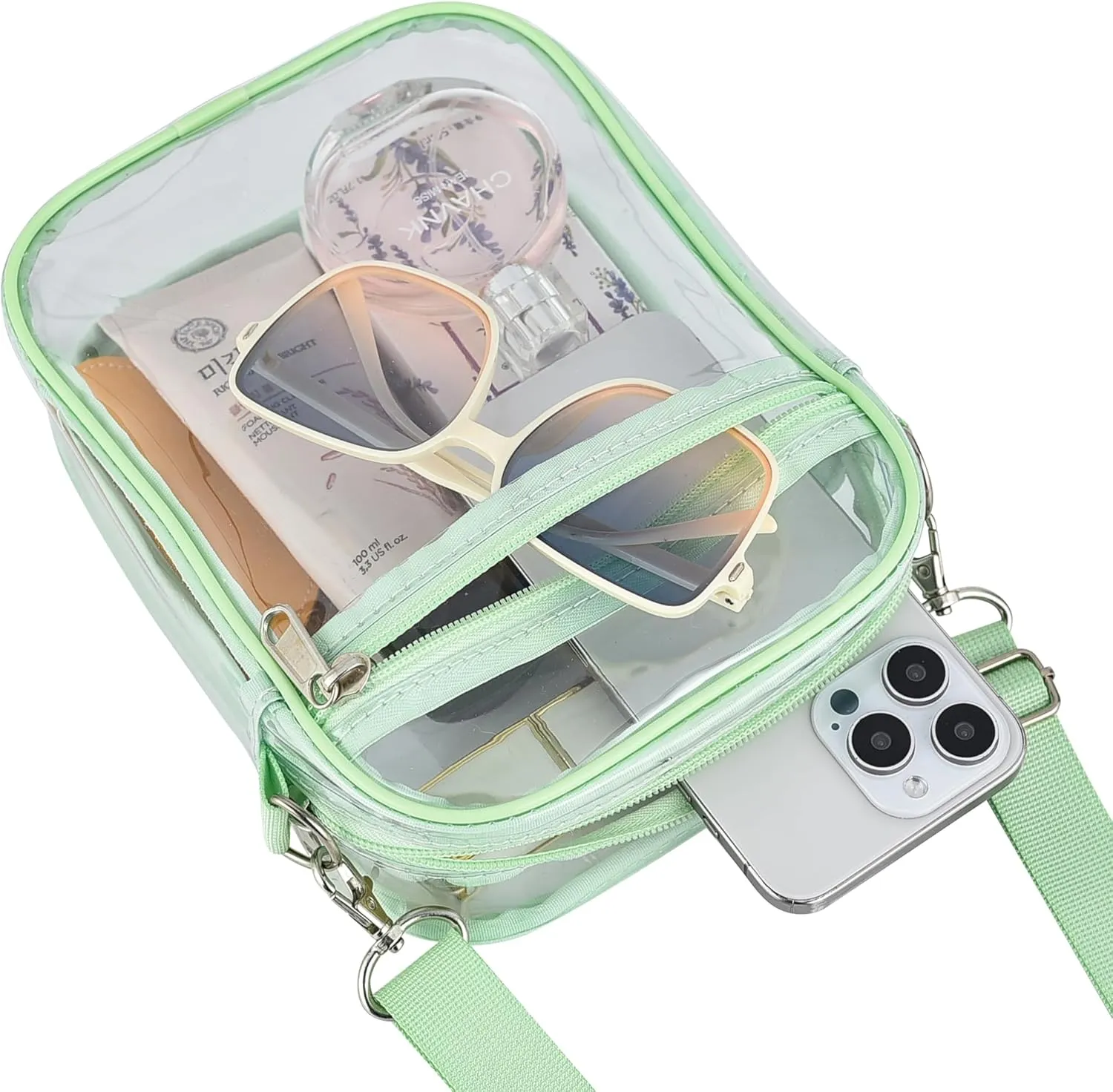 Clear Bag for Stadium Events Small Mini Clear Purse Bag for Stadium Concerts Sports Events Festivals