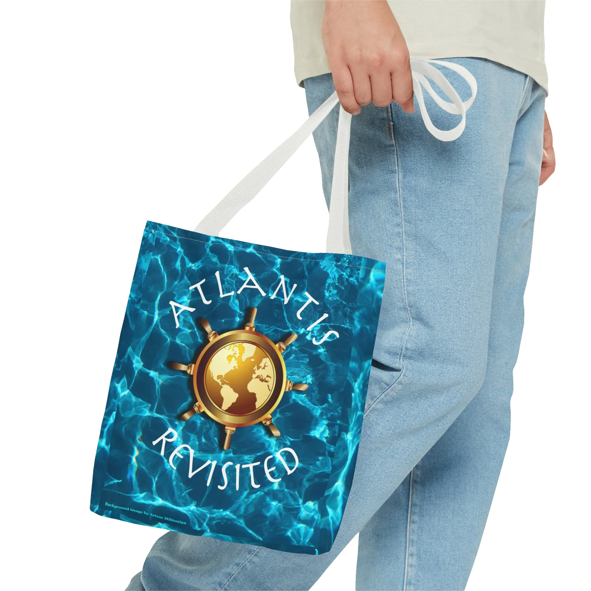 Colorful Polyester Beach and Travel Tote Bag