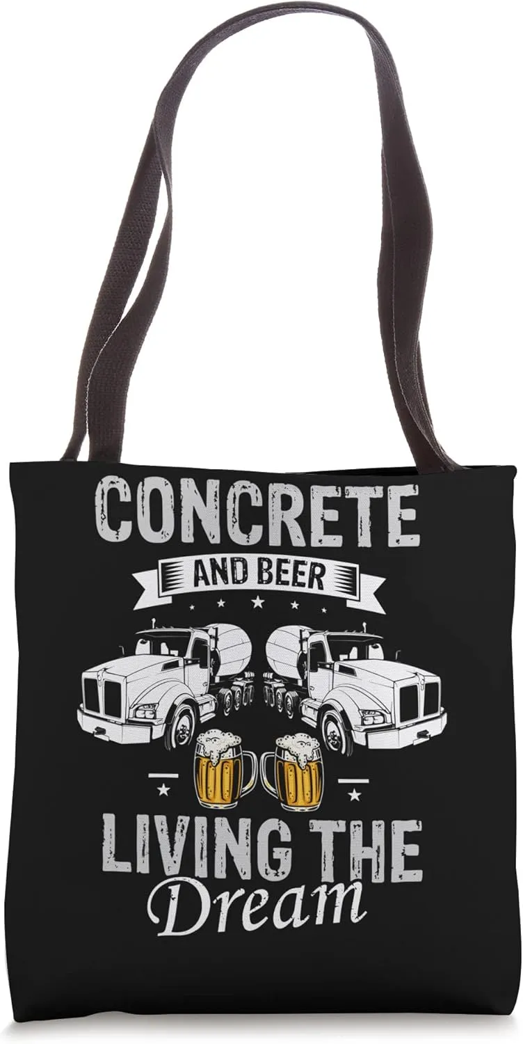 Concrete Finisher Design for Construction Cement Worker Tote Bag