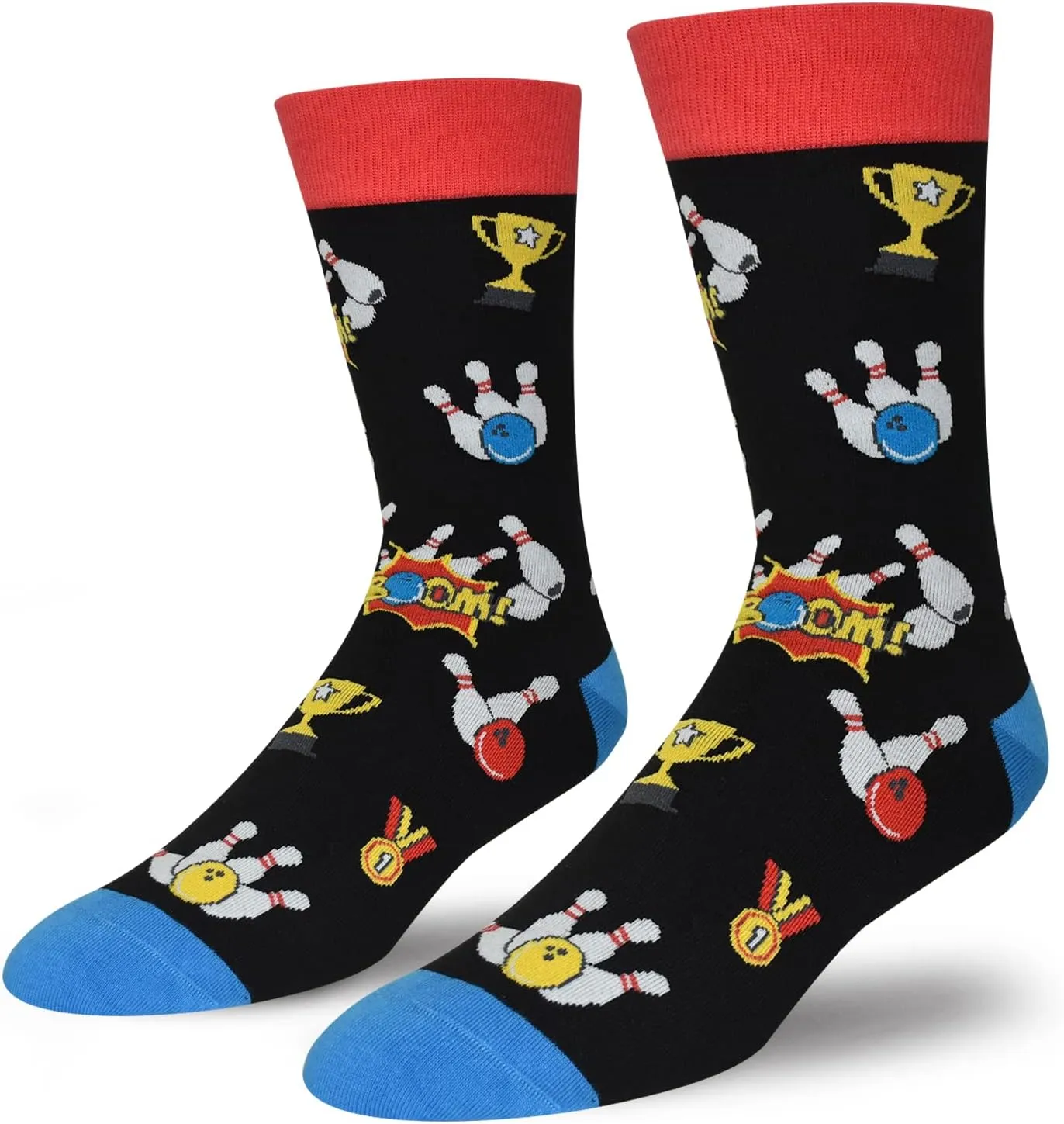 Funny Socks Gift for Men, I'd Rather Be Hiking Golfing Fishing Camping Skiing Gaming Novelty Socks
