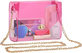 HAOGUAGUA Clear Purse for Women, Clear Bag Stadium Approved, See Through Clear Handbag for Concerts Sports Events