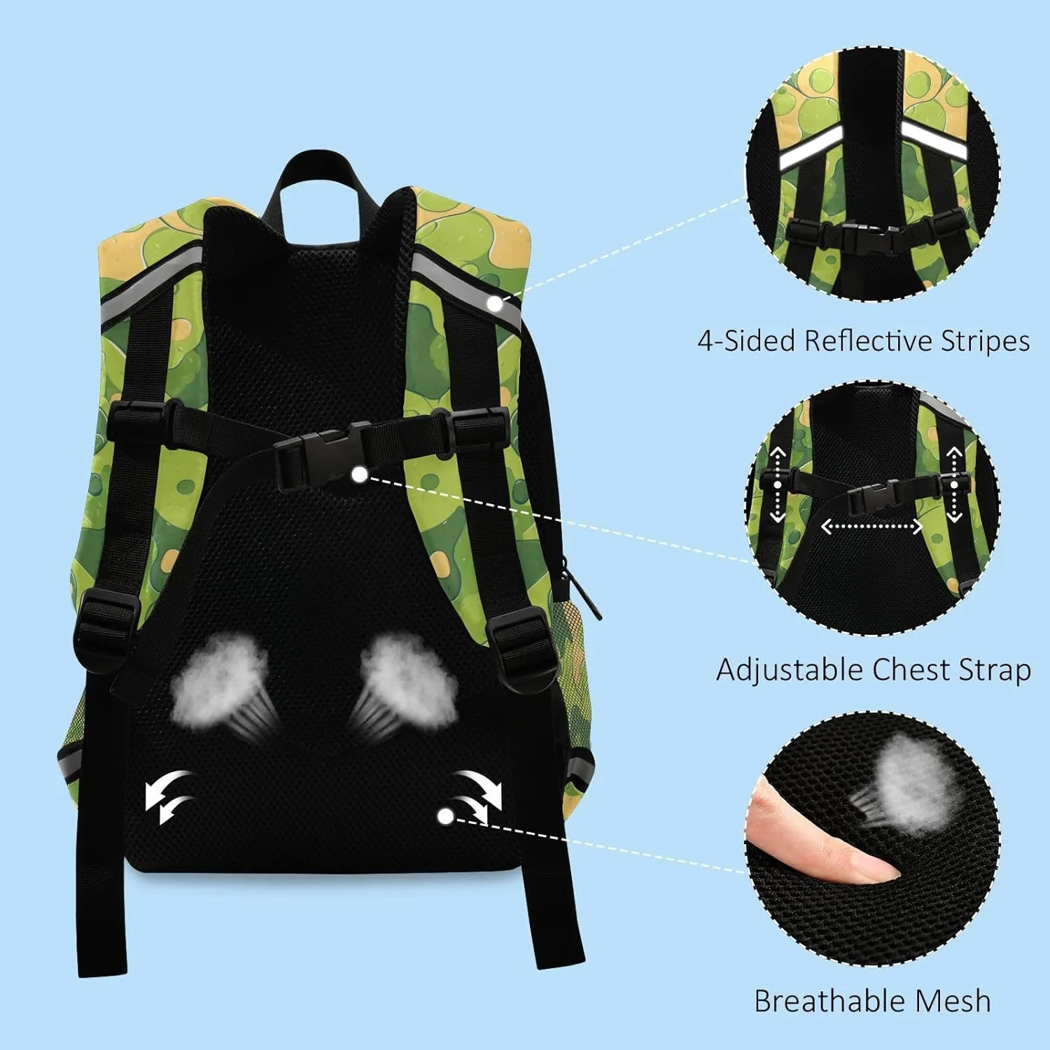 Kids Backpack Mini Water Resistant Bookbags for School Travel Daypack, Military Camouflage Pattern Personalized