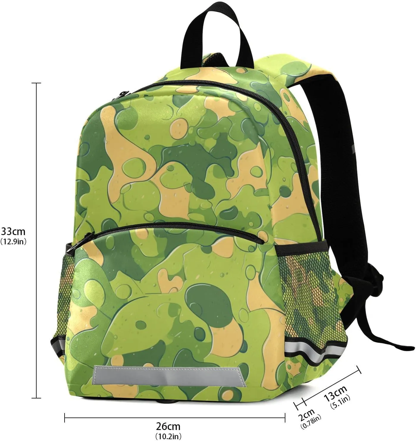 Kids Backpack Mini Water Resistant Bookbags for School Travel Daypack, Military Camouflage Pattern Personalized