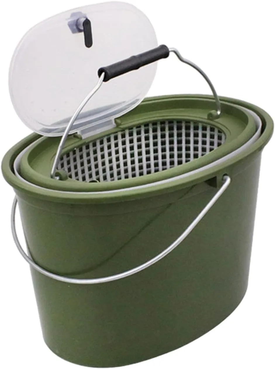 Minnows Fishing Bucket Live Fish Bucket Breathable Fish Box for Caught Fish for Camping, medium