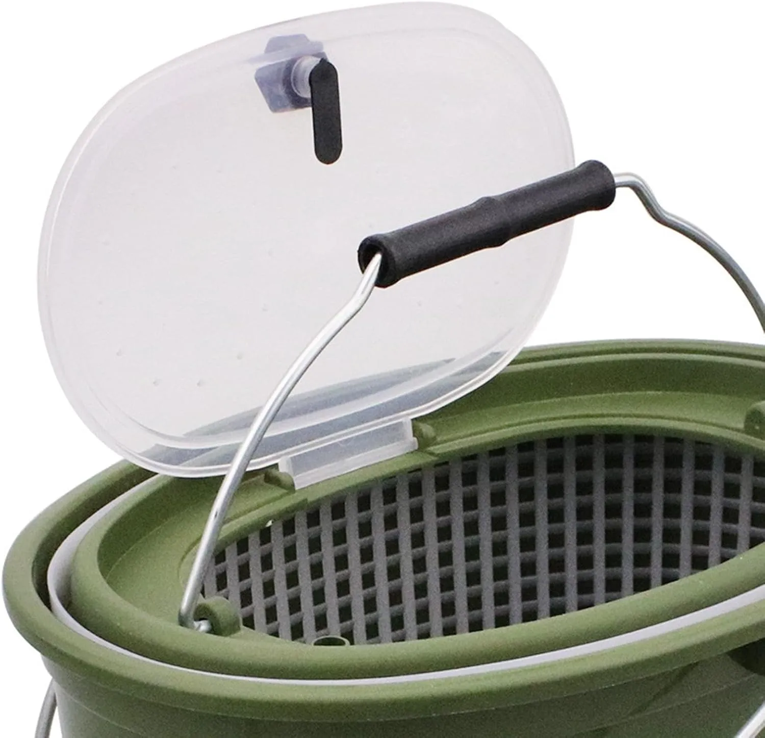 Minnows Fishing Bucket Live Fish Bucket Breathable Fish Box for Caught Fish for Camping, medium