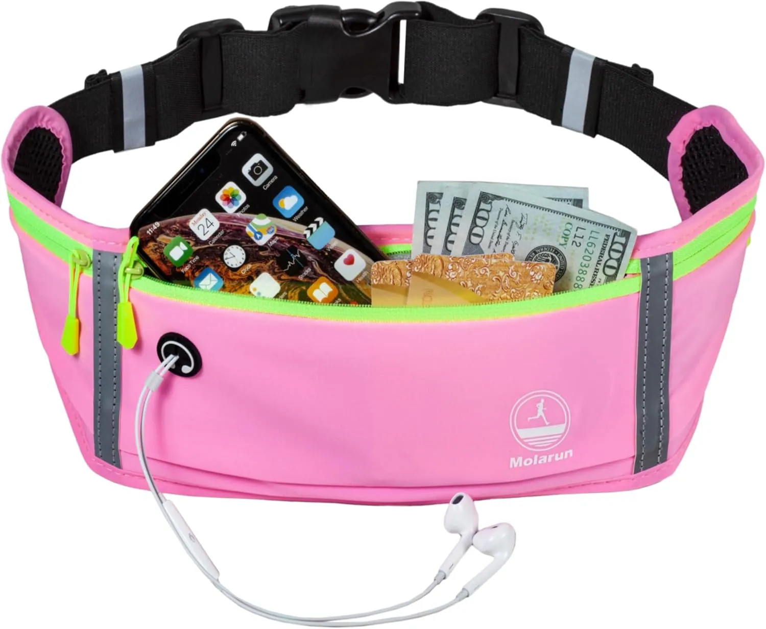 Slim Running Belt Fanny Packs for Women, Running Fanny Pack Waist Pack Money Belt Phone Holder for Running Hiking Workout