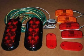 Trailer LED Oval Light Package Standard Dinoot Trailers
