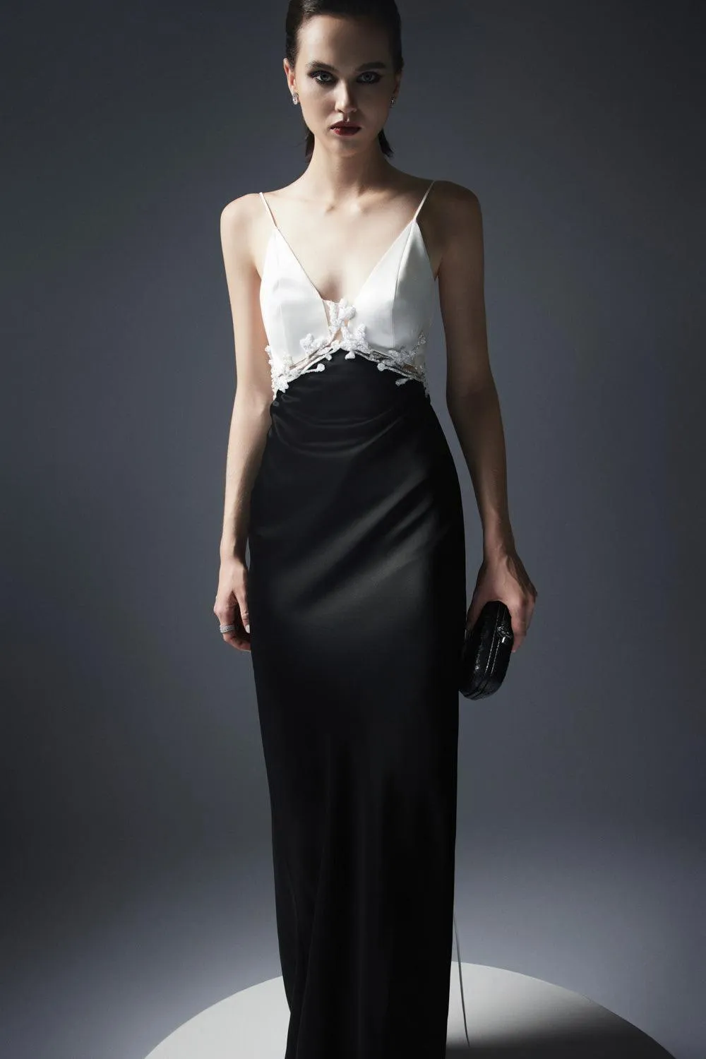 Ávila Sheath Cami Satin Floor Length Dress