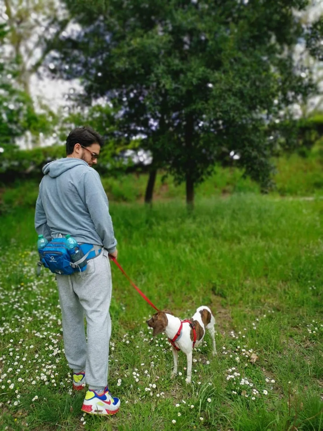 WATERFLY Fanny Pack Waist Bag: Fannie Pack 2 Water Bottle Holders Lumbar Belt Hiking Walking Running Jogging Camping Large Woman Man (Bottle Not Included